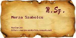 Merza Szabolcs névjegykártya